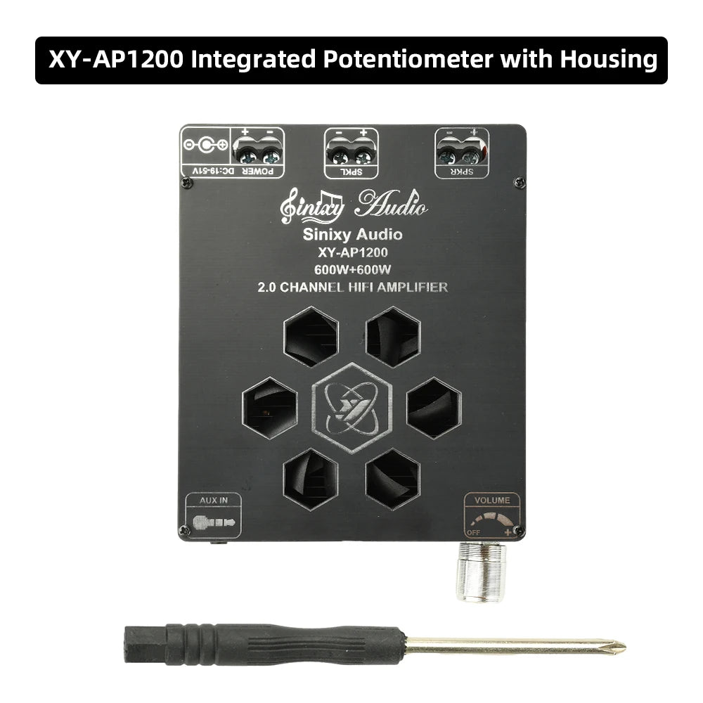 XY-AP1200 Pure Power Amplifier Board Class-D Power Amplifier 600W+600W 2-Channel TPA3255 Amplificador For Hi-Fi Speakers