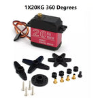 High-Torque Waterproof Servo 20KG 25KG 30KG 35KG 180 270 Degree Digital Copper Gear/Steel Gear Servo, For Robot Arm DIY