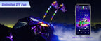 Nilight  3-6FT RGB LED Whip Light, Spiral Neon Flagpole Lights With Remote Control Color Changing Lights for ATV UTV Buggy 2PCS