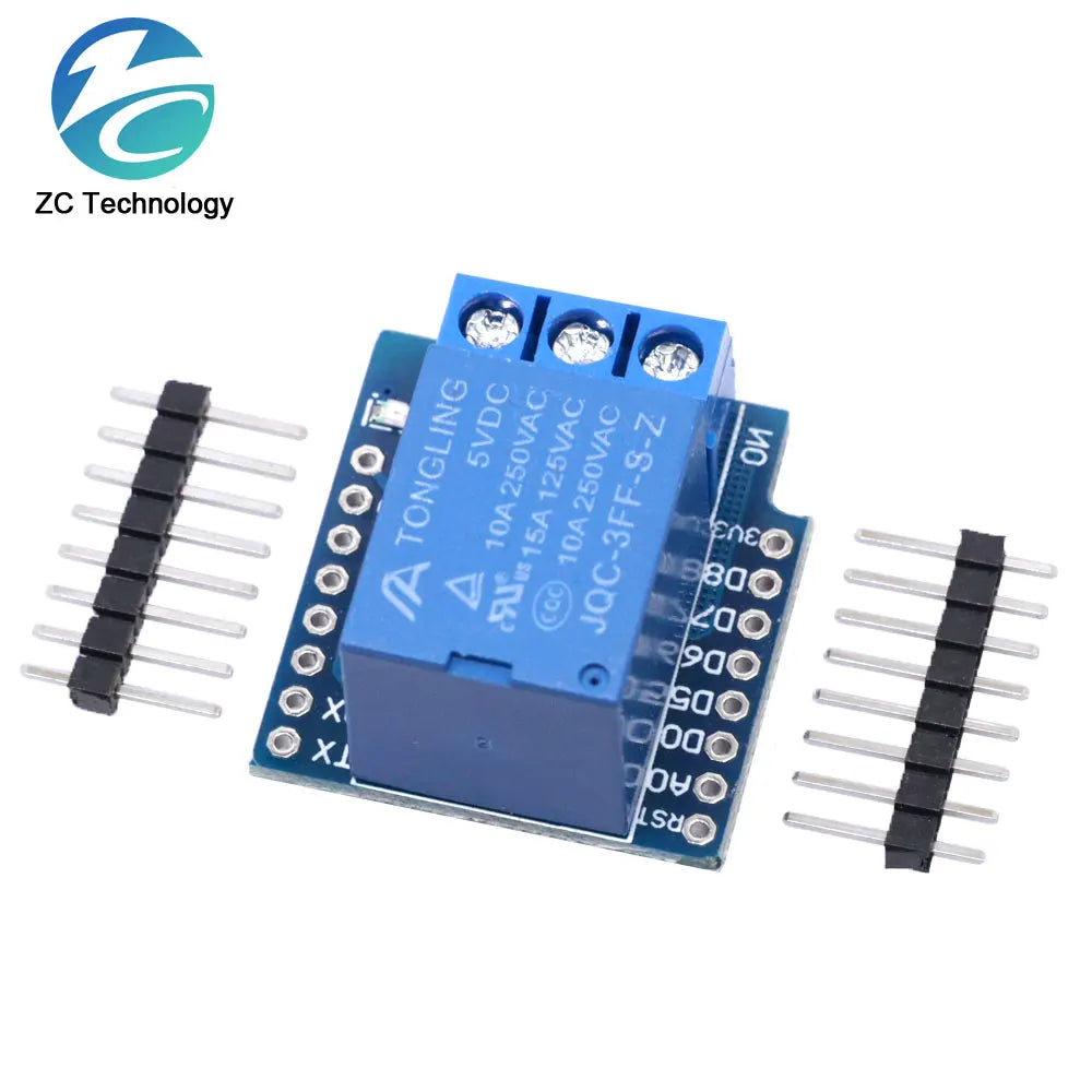 One Channel Wemos D1 Mini Relay Shield Wemos D1 Mini Relay Module for ESP8266 Development Board 1 Channel