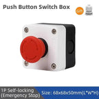 Push Button Box Switch Arrow Symbol Indicating Start Stop Recovery Reset Waterproof Emergency Stop Industrial Handheld Control