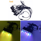 Dimmable LED Smart Bluetooth APP Control RGB Led Downlight for Wine Counter Display Kit Garage Display Case Shelf Mini Spotlight