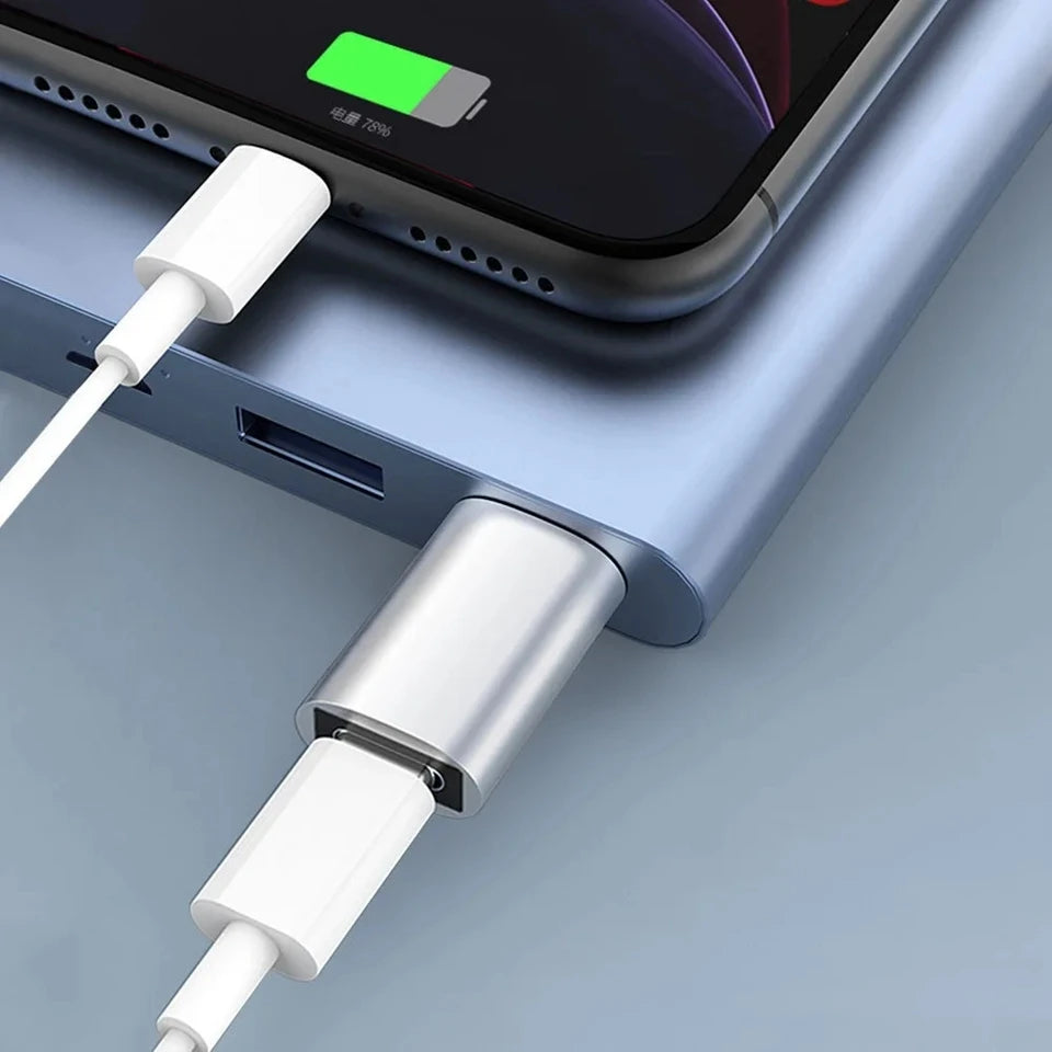 Type-c Female To USB 3.0 Male Adapter Charging Data Cable Connector For iPhone Samsung Huawei Phone Ipad Laptop USB-C Earphone