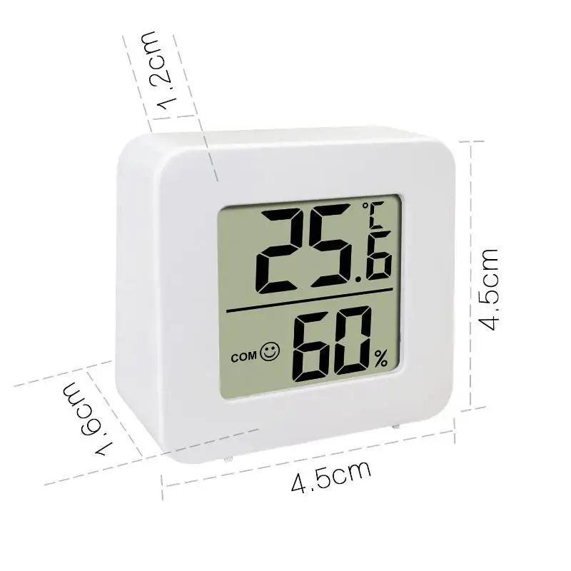 Temperature Gauge Mini LCD Digital Hygrometer: Indoor Room Humidity Meter Sensor Weather Home