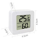 Temperature Gauge Mini LCD Digital Hygrometer: Indoor Room Humidity Meter Sensor Weather Home