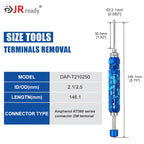 JRready Terminal Extractor Tool For HARTING/TE&AMP 4.2/6.35/2.13/CPC&Molex&Delphi Weatherpack&Amphenol RT360 Series Connectors