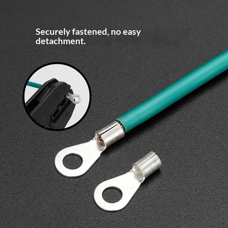 Circular Terminal Block OT1/1.5/2.5/4/6-4/5/6/8mm Cable Lug Spade Bare Copper Wire Connector Wires Non Insulated Crimp Terminal