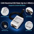 PCAN-USb Compatible with Original Peak Model Ipeh-002022/002021 PCAN Peak USB to CAN Bus Analyzer Tool CAN Bus Adapter PCAN-View