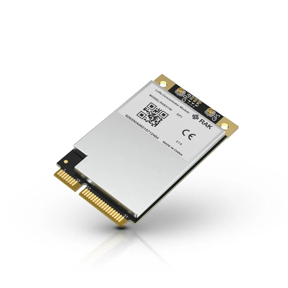 RAK5146 Gateway Concentrator Module for LoRaWAN, SX1303 LoRa Core (SPI or USB, GPS, LBT)