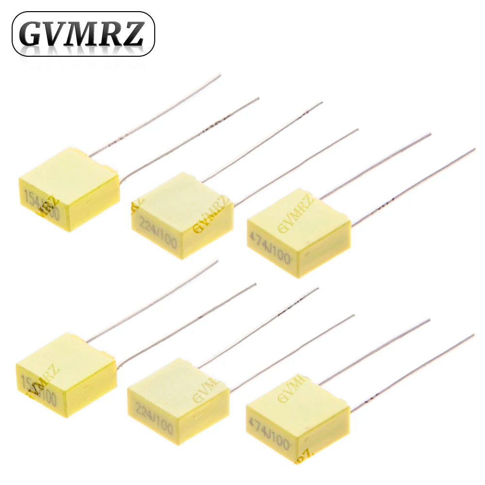 100pcs/1000pcs/20pcs 102J152J 222J 332J 472J Metal film capacitor 1NF 47NF 100NF 220NF capacitor 682J 103J 1.5NF 5NF 22NF