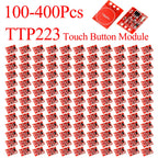 100/200/300/400PCS TTP223 Touch Button Module Capacitor Type Single Channel Self Locking Touch Switch Sensor