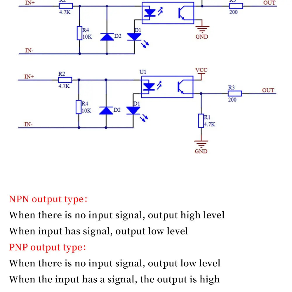 MGQH EL357N-C Optocoupler Isolation Module Signal Level Conversion 3.3V 5V 12V 24V NPN PNP