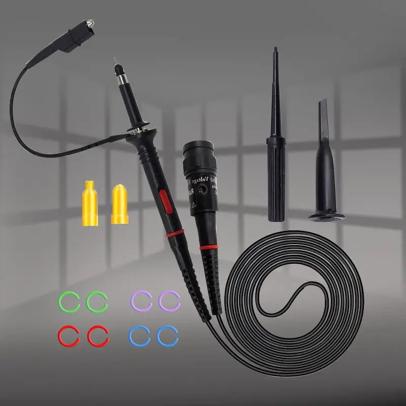 P2060 BNC Oscilloscope Probes Kit with Switchable 1X/10X Test Clips - High Precision Measurement