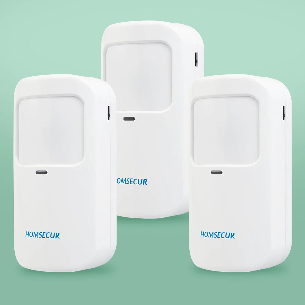 3Pcs E1 433MHz Wireless Pet-Immune PIR Detector (for the Pet≤15KG) For HOMSECUR 433MHz 4G Tuya WiFi Home Burglar Alarm System