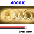 5M 10M Per Roll COB LED Strip DC12V 24V 8mm LED Lights for Room Bedroom TV Decor High Density Soft Flexible Neon Tape Light Lamp