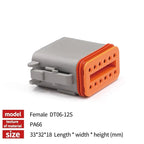 Deutsch DT Industrial DT04-8P-L012 Flange Mount Connector IP68 | 22-16AWG for Heavy Duty Truck & Bus Electrical Systems