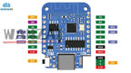 WEMOS D1 Mini V4.0.0 TYPE-C USB WIFI Internet of Things Board based ESP8266 4MB MicroPython Nodemcu Arduino Compatible