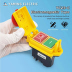 YCZ3-C Electromagnetic Switch 4/5 Pins On Off 2 Position Momentary Reset Push Button With Cover IP55 Waterproof Emergency Stop
