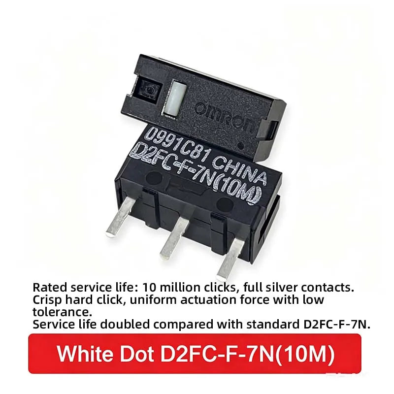 2Pcs/10Pcs Mouse Micro Switch D2FC F 7N D2FC-F-7N(10M)/(OF) D2FC-F-7N(20M)/(OF) D2FC-F-K 50M Microswitch for Mouse for Omron