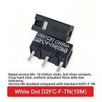 2Pcs/10Pcs Mouse Micro Switch D2FC F 7N D2FC-F-7N(10M)/(OF) D2FC-F-7N(20M)/(OF) D2FC-F-K 50M Microswitch for Mouse for Omron