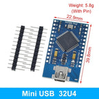 Pro Micro ATmega32U4 5V 16MHz Replace ATmega328 For Arduino  Pro Mini With 2 Row Pin Header For Leonardo Mini Usb Interface