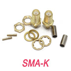 50-1.5 Cable SMA Male Female Straight Connector Gold Plated RP-SMA Crimping Adapter For RG178  RG316 RG174 LMR100 Wholesale