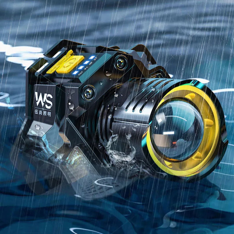 Powerful LED Headlamp Motion Sensor Headlight 18650 Rechargeable Head Flashlights High Power COB Head Lamp Fishing Headlight