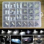 42Pcs LED Car Interior Lights T10 6000K SMD LED Replacement License Plate/Reading Light Bulbs Xenon White Interior Light Bulbs