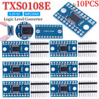 1-10PCS TXS0108E Logic Level Shifter Bi-Directional Module 3.3V 5V 8 Channel Voltage Level Translation Module for Raspberry Pi