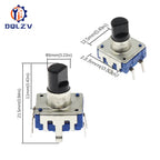 EC12 Car Audio Encoder With Switch 24 Position 360 Degree Rotation Shaft Length 12MM Digital Potentiometer 5Pins