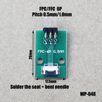 1pcs 4/6/8/10/12/15/16/18/20/22/24/26/30/34/36/40/42/45/50/56 Pin FPC/FFC Adapter Board 0.5mm To 2.54mm Connector