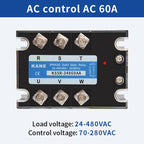 SYTH DC-AC 3-32V AC-AC 70-280V Three Phase SSR Solid State Relay 3P SSR Module 10A 25A 40A 60A 80A 100A 120A