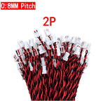 5PCS  JST 0.8mm Connector Cable Wire 02SUR Single Double Head 2P 3P 4P 5P 6P 7P 8P 10P 0.8mm Pitch IDC Type 10cm 20cm 30cm