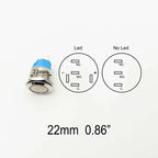 Push Button Switch Electric Waterproof Power 6v 12v Led Light Momentary on Off 8/10/12/16/19/22/25/30mm Micro Pressure Switches