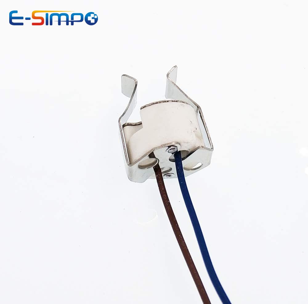 5pcs MR11 MR16 Socket Lamp Holder with Bracket LED Halogen G4 G5.3 Gu5.3 Light Socket Porcelain 20cm Long Wire Lead