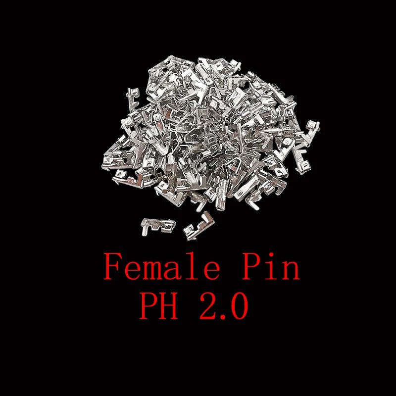 100Pcs PH 2.0mm Pitch 2/3/4/5 Pin JST Connector Plug Male Female Socket Shell Terminal Plastic Housing Header Wire Connectors