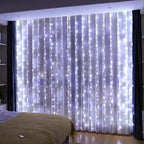 USB Curtain Lights - 8 Lighting Modes LED Fairy String Light for Christmas Halloween New Year Wedding Party Home Garden Decor