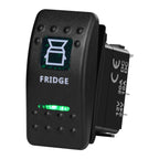 12V/24V Marine Rocker Switch Green LED SPST ON-OFF & DPDT ON-OFF-ON Momentary Toggle for 4x4 Off-Road RZR ATV ARB Carling Style