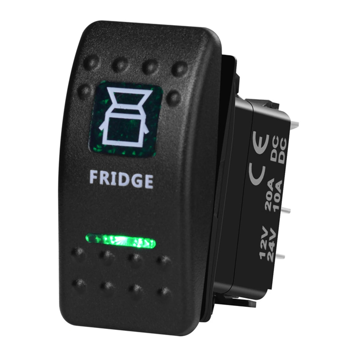 12V/24V Marine Rocker Switch Green LED SPST ON-OFF & DPDT ON-OFF-ON Momentary Toggle for 4x4 Off-Road RZR ATV ARB Carling Style