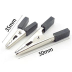 10PCS Alligator Clips Battery Clip Car Battery Test Lead Clips Electrical Insulated Crocodile Clips Plastic Handle Cable Tool