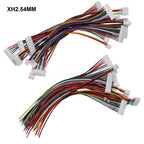 10pcs SH1.0/1.25 ZH1.5mm XH2.54/PH2.0mm Single Head Male Plug Connector 2P/3/4/5/6/7/8/9/10Pin 10cm 20cm Wire