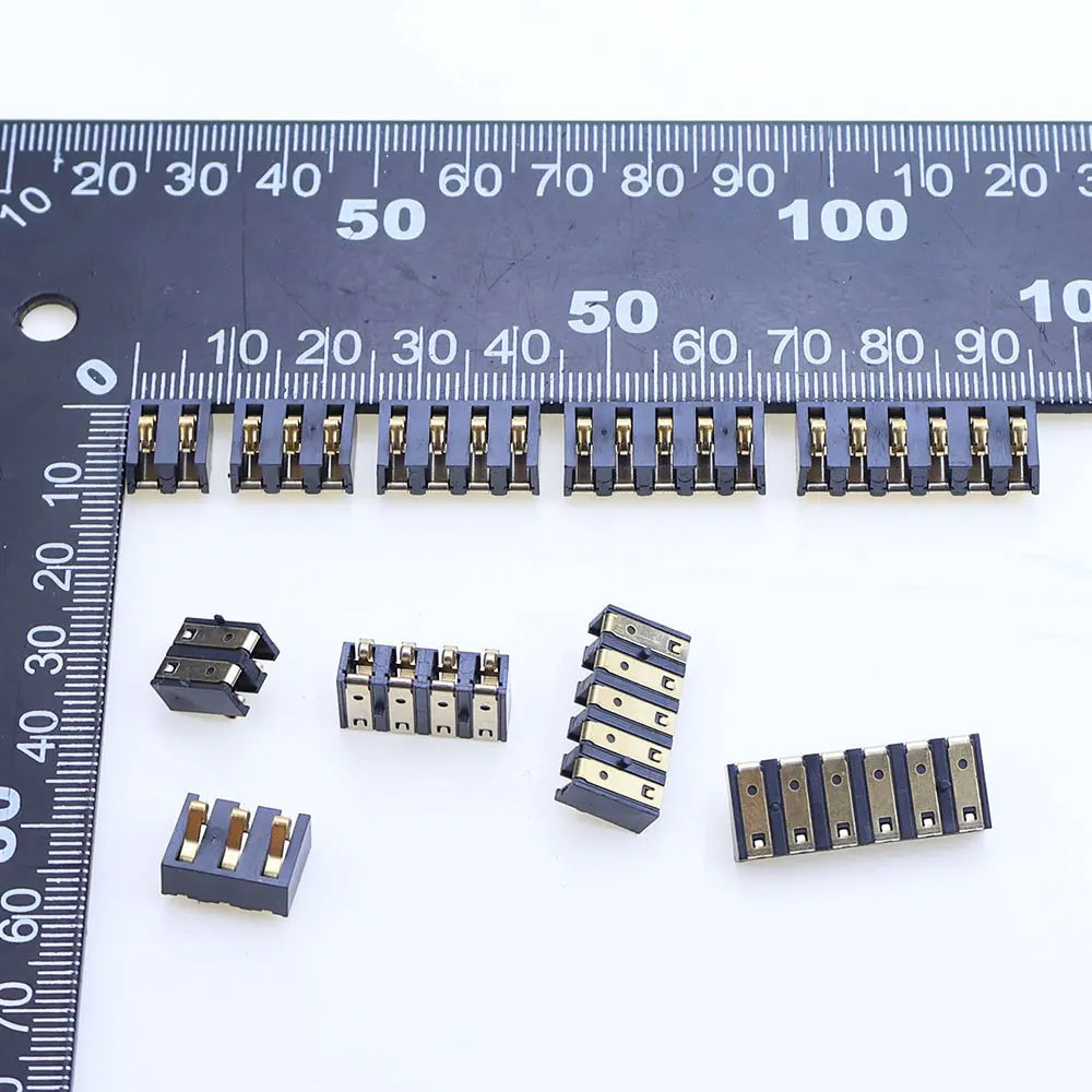 YanXi 2/5/10PCS 5A 30V Spring Compression Contact 4.25mm Pitch 2 3 4 5 6 Pin Surface Mount Battery Connector Insulator 4.75mm H