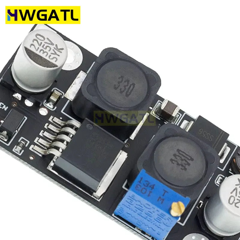 HWGATL XL6019 (XL6009 upgrade) Automatic step-up step-down Dc-Dc Adjustable Converter Power Supply Module 20W 5-32V to 1.3-35V