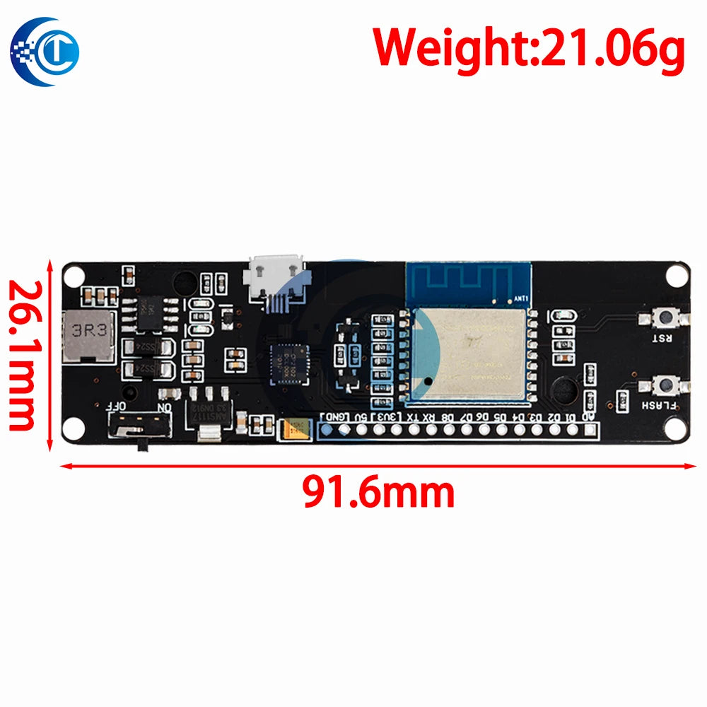 for WeMos D1 ESP-Wr-02 ESP8266 Nodemcu WiFi Module With 18650 Battery Charging