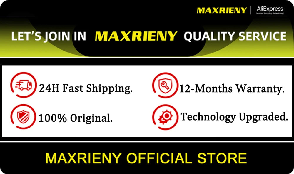 MAXRIENY Smart Digital Multimeter USB Rechargeable True RMS EBTN DC AC Voltage Capacitance Ohm Diode NCV Hz Live WireTester