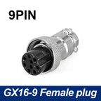 5/8' Female Male Plug GX16 Circular Connector 2Pin3pin4pin 5pin6pin7pin8pin9pin10pin Diameter 16mm L73 RS765 DF16 M16