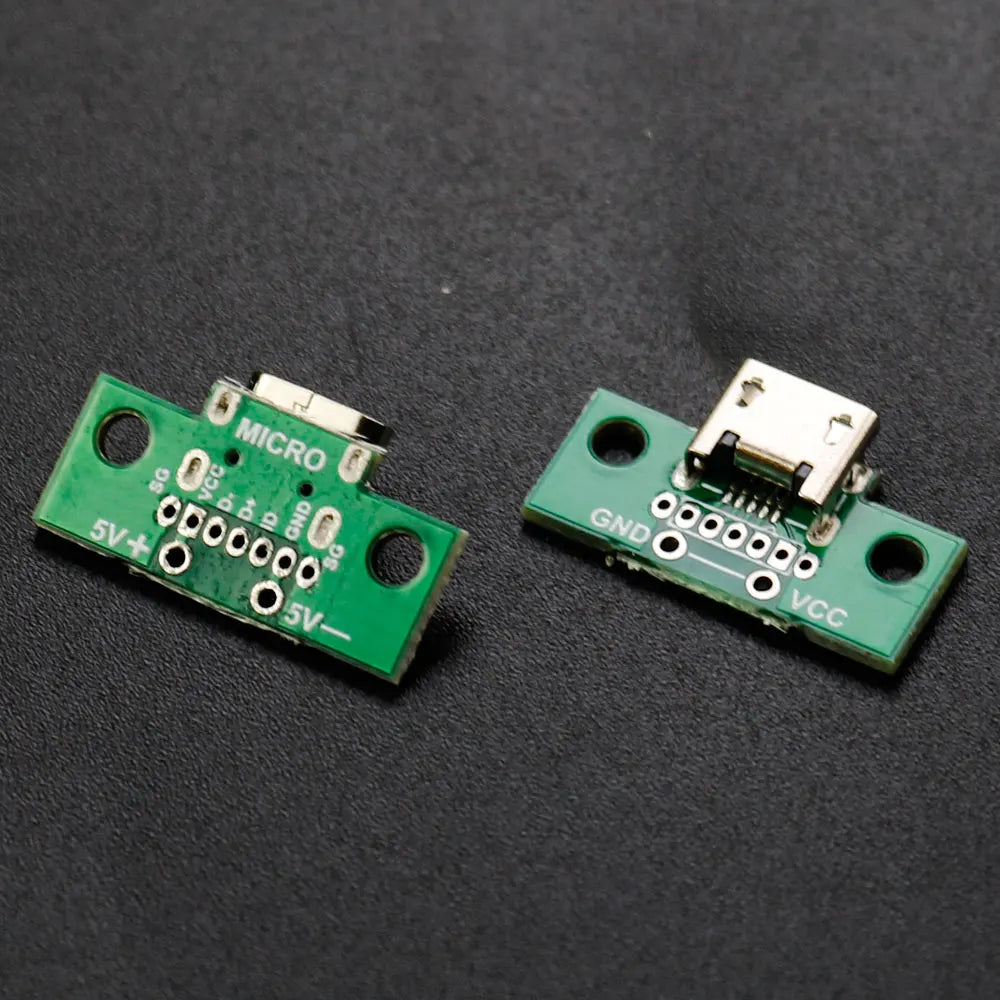 1PCS MICRO USB To DIP Adapter 5pin Female Connector B Type PCB Converter Breadboard USB-01 Switch Board SMT Mother Seat