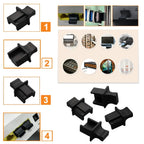 Ethernet Hub Port RJ45 Anti Dust Cover Cap Protector Plug RJ45 DustPlug For Laptop/ Computer/ Router RJ45 Connector Port Caps