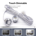 Mini Smart Touch Dimmer Switch DC 12V 24V 3Pin Quick Connect for LED Cabinet Light Drive Power Sensor Centralized Control On/Off
