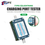 RELIFE TB-09 Tail Plug Detector Lightning Type-C Interface Charging Port Tester High-definition Display Mobile Phone Diagnosis
